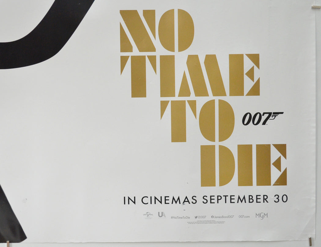 007 : NO TIME TO DIE (Bottom Right) Cinema Quad Movie Poster 