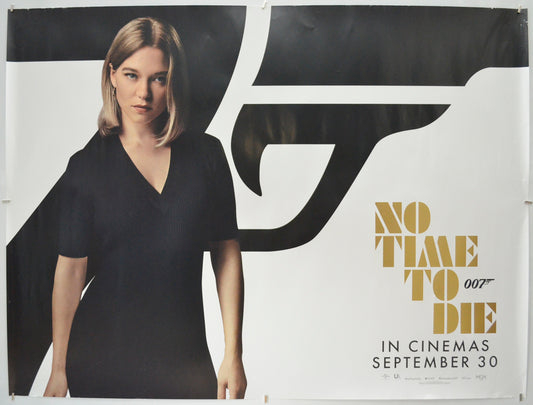 007 : No Time To Die (James Bond)</br> (September 2021 - MADELEINE Character Version) Original Quad Poster - Film Poster - Movie Poster