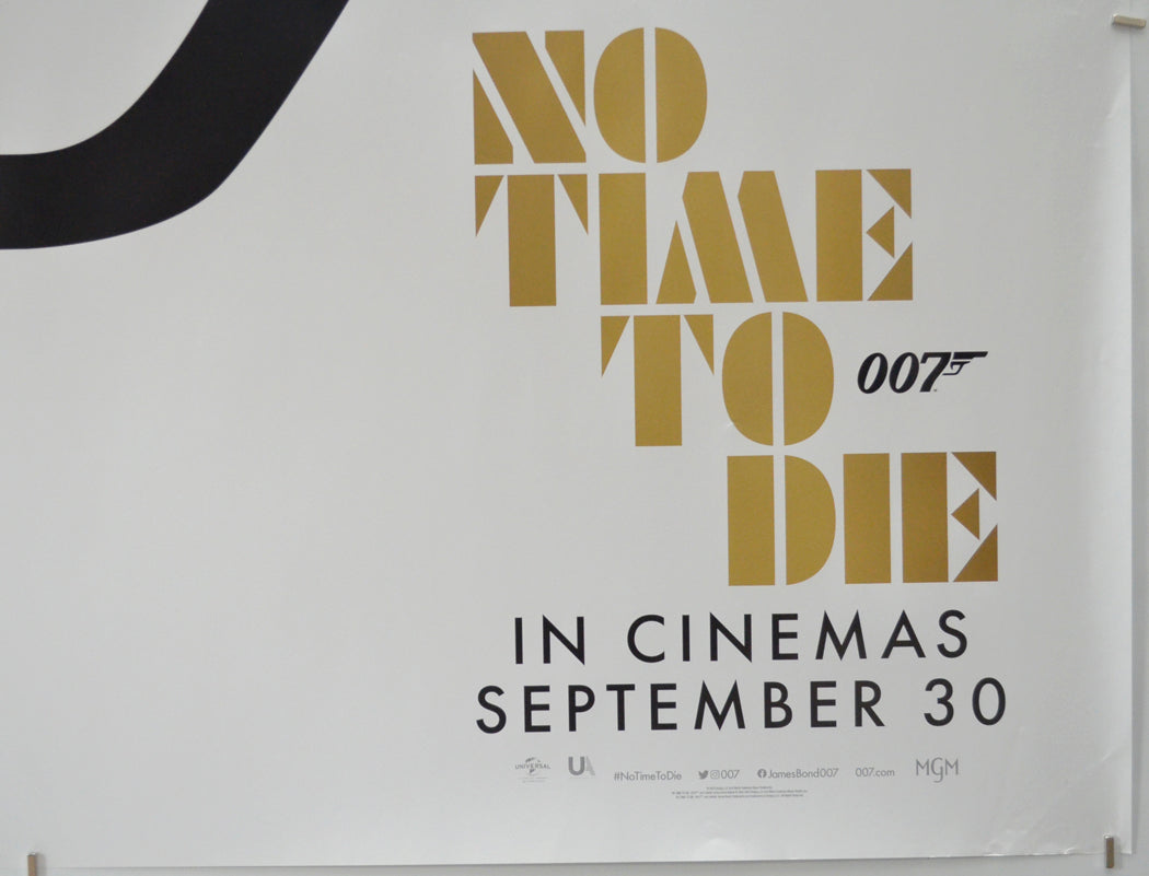 007 : NO TIME TO DIE (Bottom Right) Cinema Quad Movie Poster 