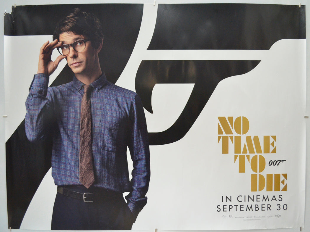 007 : No Time To Die (James Bond)</br> (September 2021 - Q Character Version) Original Quad Poster - Film Poster - Movie Poster