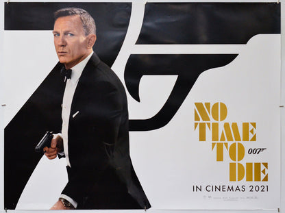 007 : No Time To Die  (James Bond) - Original Quad Poster - Film Poster - Movie Poster