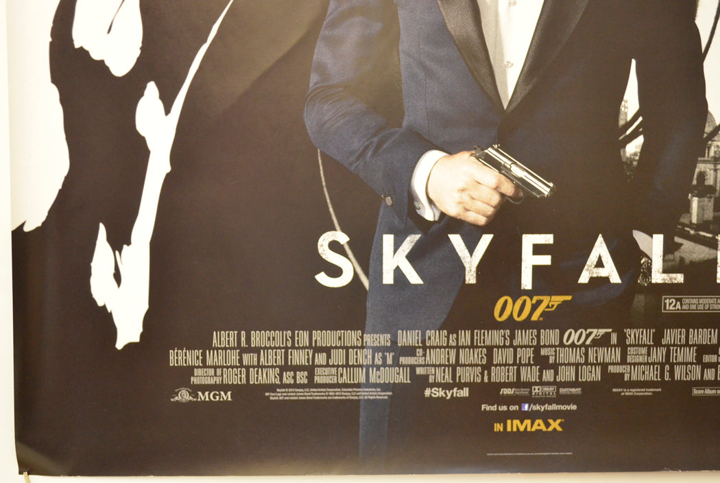 007 : SKYFALL (Bottom Left) Cinema Quad Movie Poster 