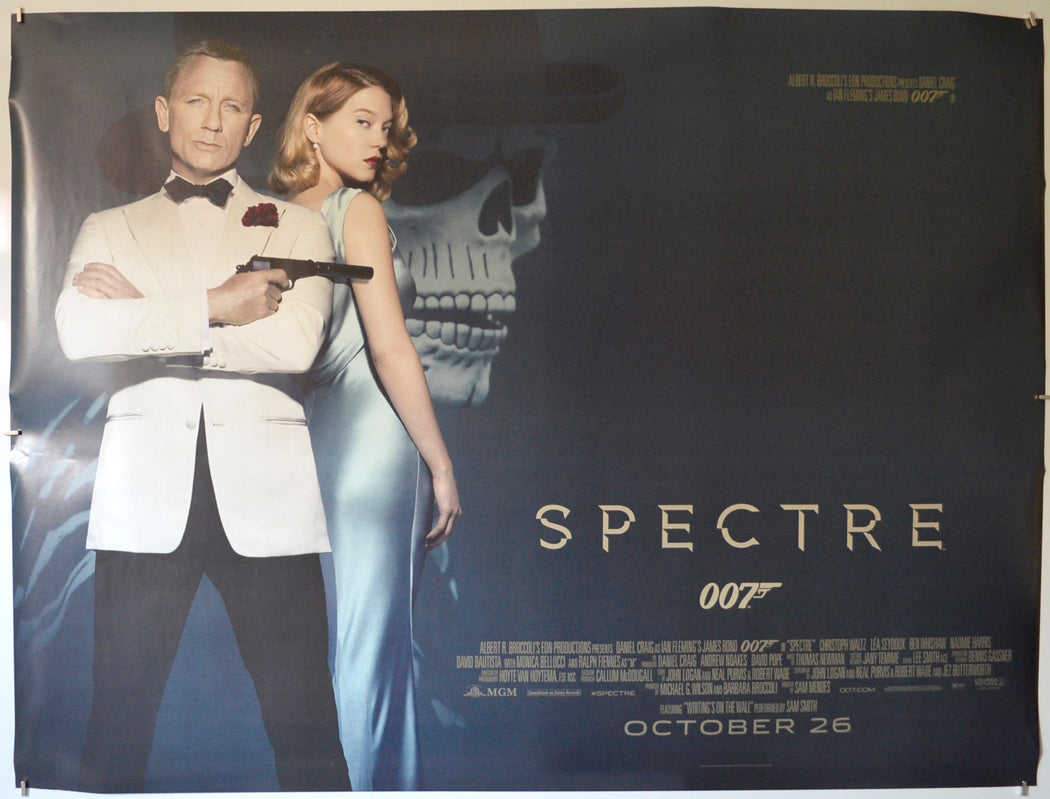 007: Spectre  (James Bond)   Original Quad Poster - Film Poster - Movie Poster