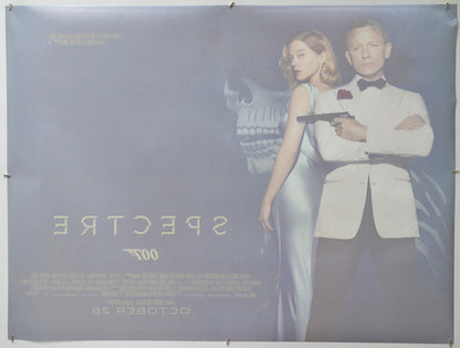 007: Spectre (Back) Cinema Quad Movie Poster 