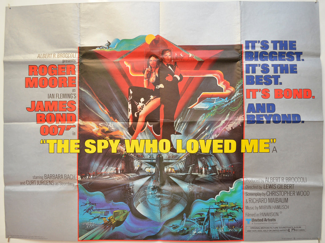 007 : The Spy Who Loved Me (James Bond) Original Quad Poster - Film Poster - Movie Poster