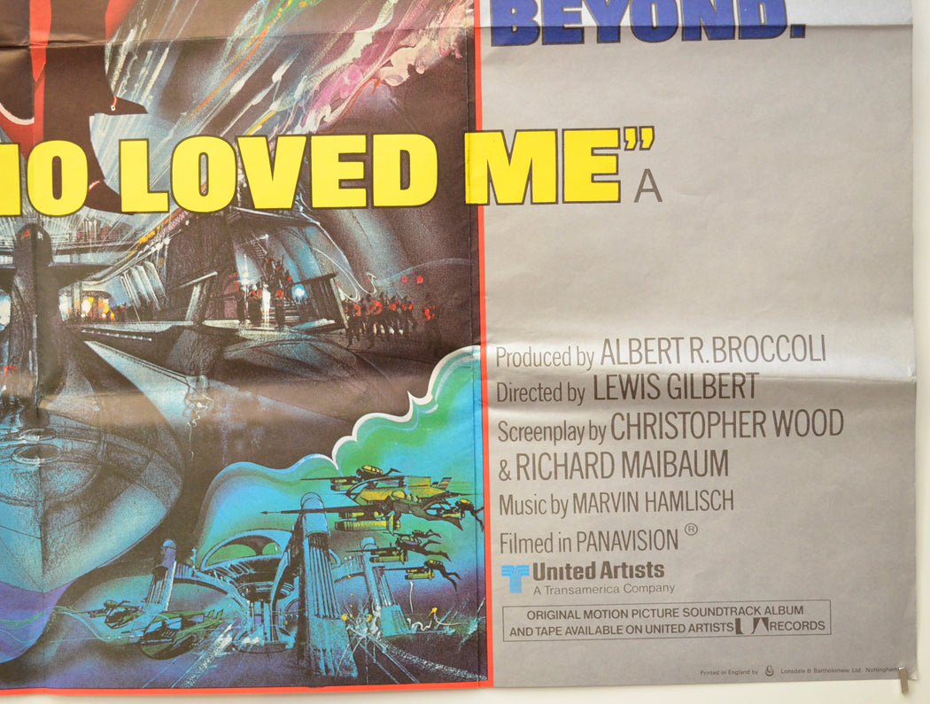 007 : THE SPY WHO LOVED ME (Bottom Right) Cinema Quad Movie Poster 