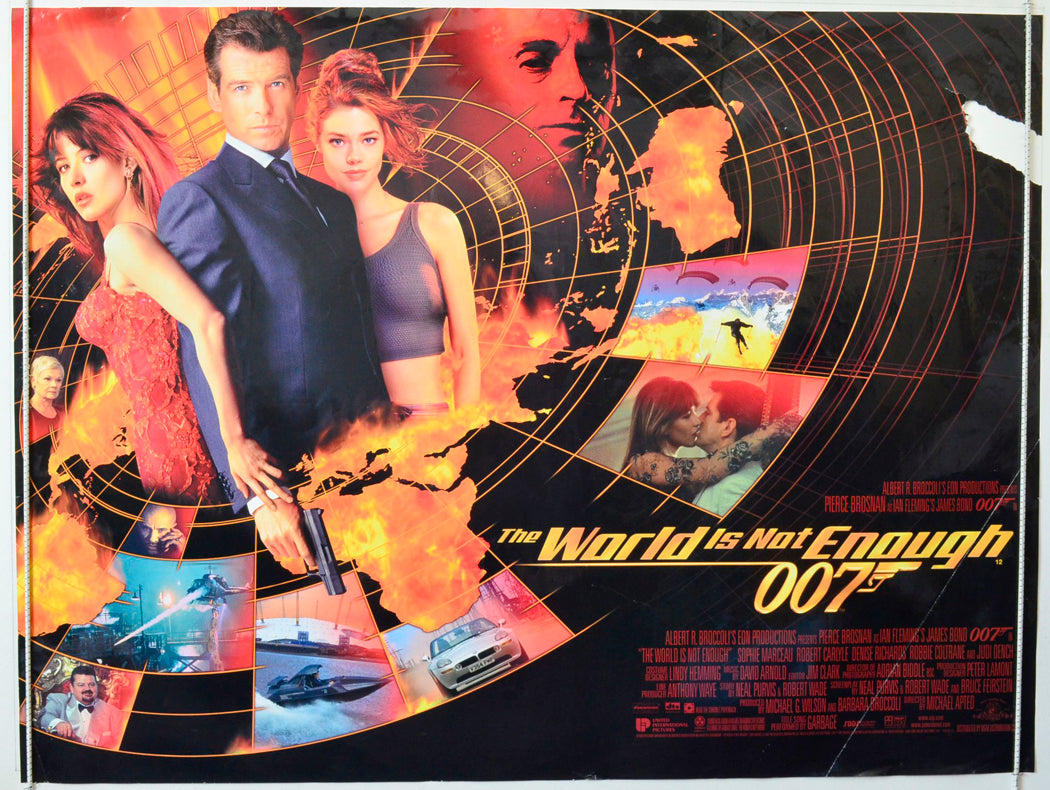 007 : The World Is Not Enough  (James Bond)   Original British Quad Poster - Movie Poster