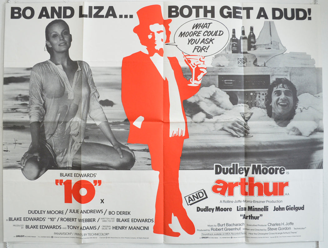 10 / Arthur  Original British Quad Poster - Film Poster - Movie Poster 