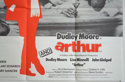 10 / ARTHUR (Bottom Right) Cinema Quad Movie Poster 