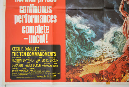 THE TEN COMMANDMENTS (Bottom Left) Cinema Quad Movie Poster 