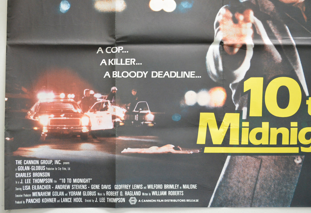 10 TO MIDNIGHT (Bottom Left) Cinema Quad Movie Poster 