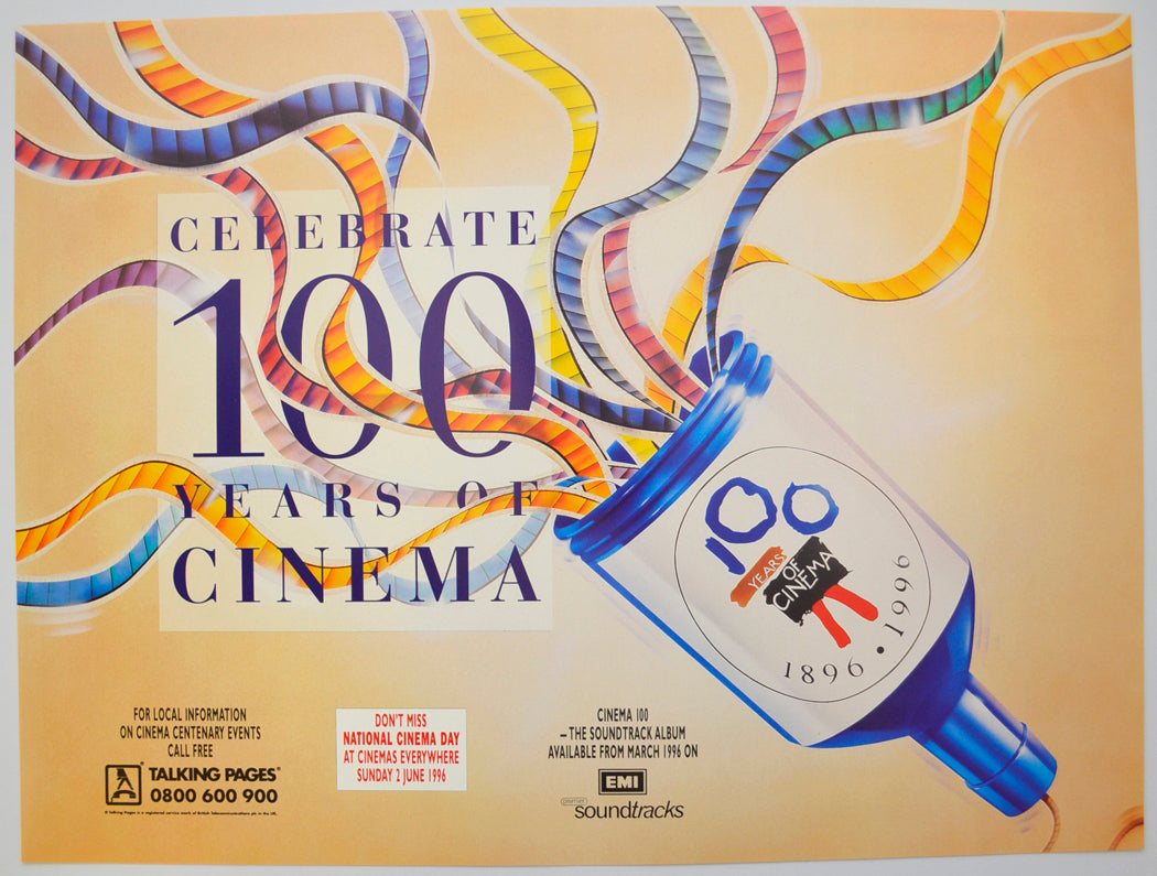 100 Years Of Cinema Original Mini Quad Poster - Film Poster - Movie Poster