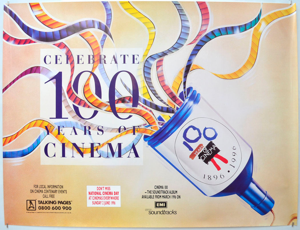 100 Years Of Cinema Original Quad Poster - Film Poster - Movie Poster