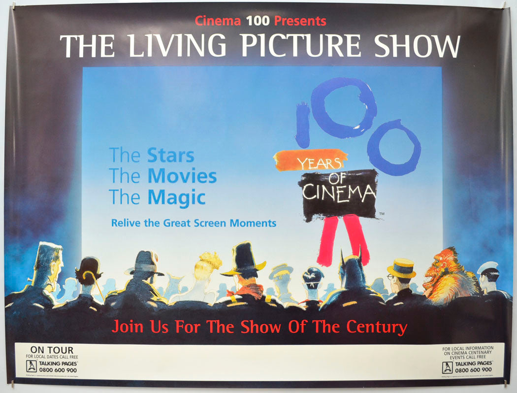 100 Years Of Cinema : The Living Picture Show Original Quad Poster - Film Poster - Movie Poster