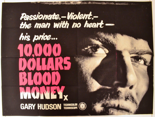 10,000 Dollars Blood Money Original British Quad Poster - Film Poster - Movie Poster