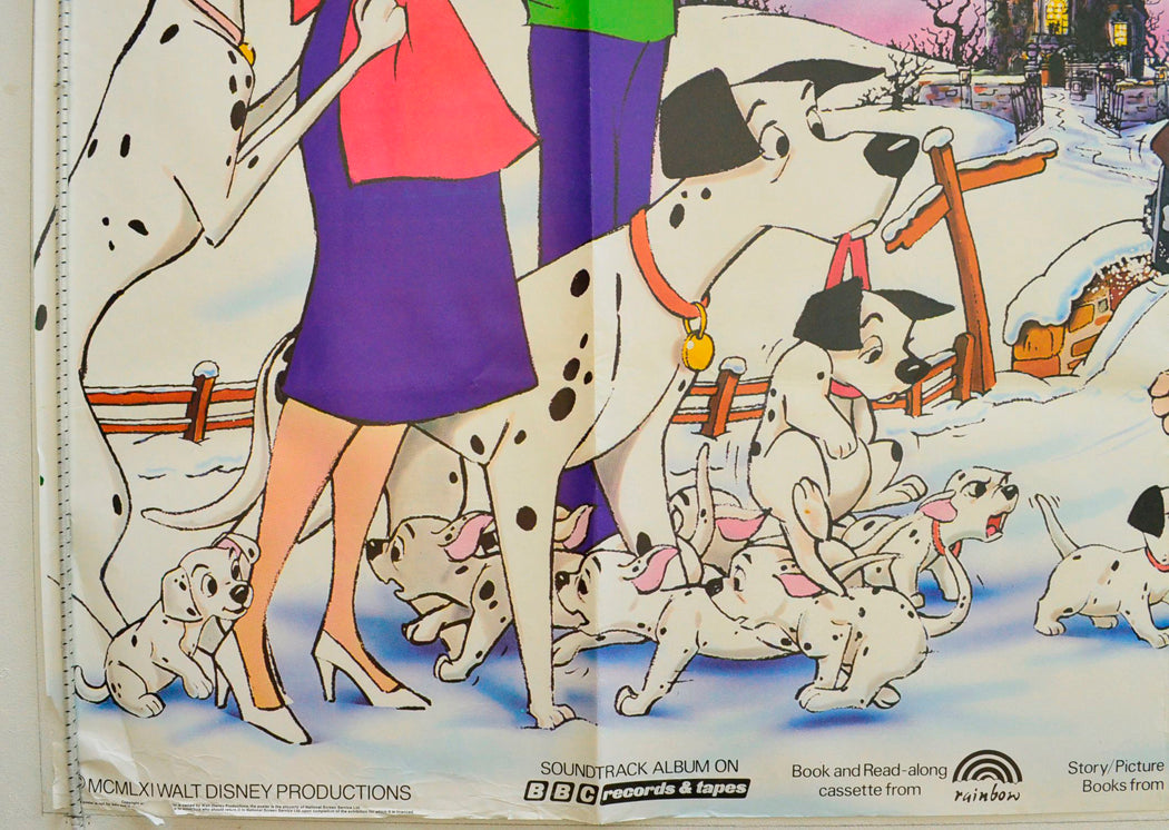 ONE HUNDRED AND ONE DALMATIANS (Bottom Left) Cinema Quad Movie Poster 