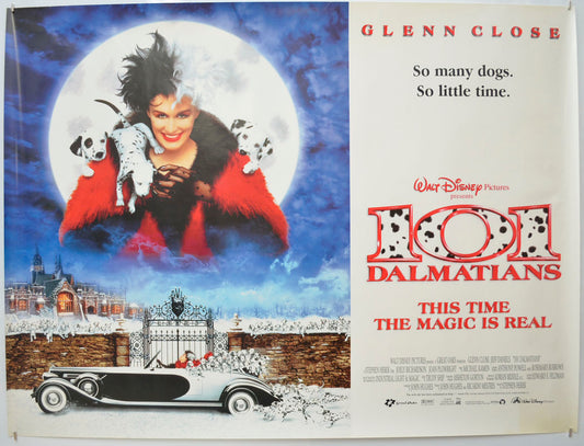 101 Dalmatians Original Quad Poster - Film Poster - Movie Poster