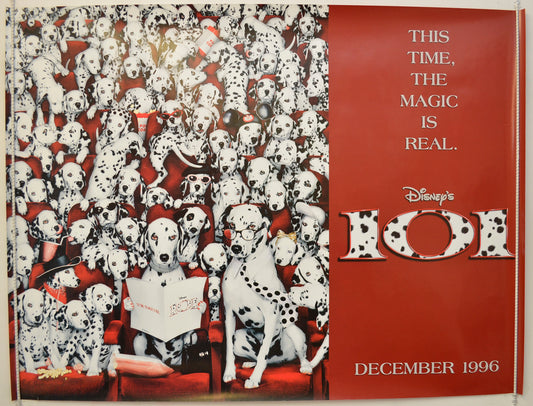 101 Dalmatians  (Teaser / Advance Version 2)  Original Quad Poster - Film Poster - Movie Poster 