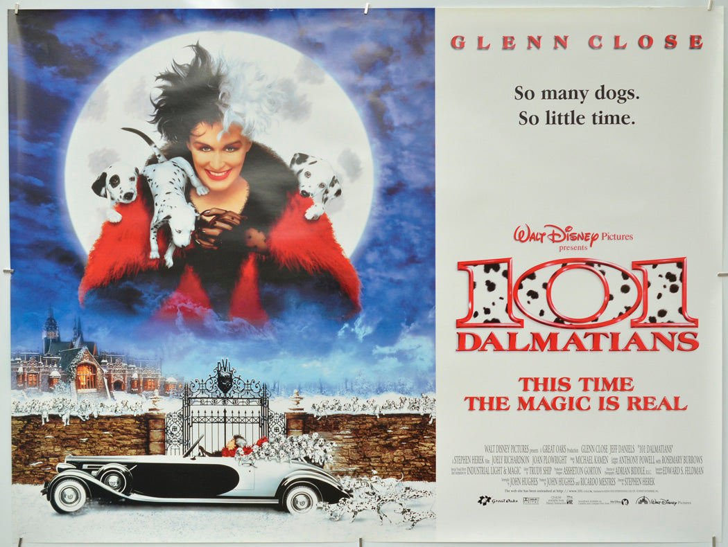 101 Dalmatians - Original Quad Poster - Film Poster - Movie Poster