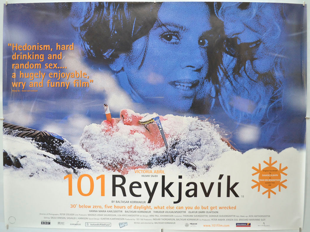 101 Reykjavik Original Quad Poster - Film Poster - Movie Poster