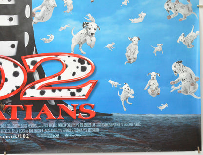 102 DALMATIANS (Bottom Right) Cinema Quad Movie Poster 