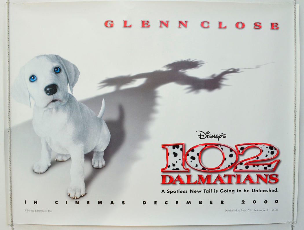 102 Dalmatians   (Teaser / Advance Version) Original British Quad Poster - Film Poster - Movie Poster