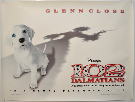 102 Dalmatians (Teaser / Advance Version)  Original Quad Poster - Film Poster - Movie Poster