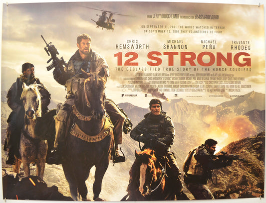 12 Strong Original Quad Poster - Film Poster - Movie Poster