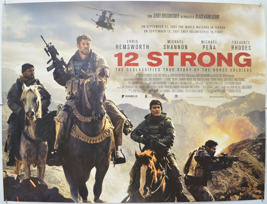 12 Strong Original Quad Poster - Film Poster - Movie Poster