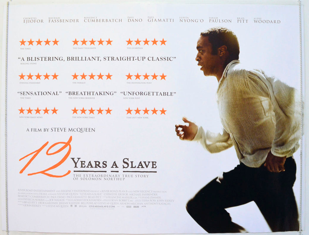 12 Years A Slave Original British Quad Poster - Film Poster - Movie Poster 