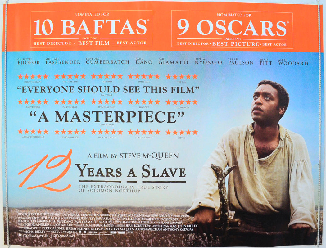 12 Years A Slave  (Awards Version)   Original British Quad Poster - Film Poster - Movie Poster 