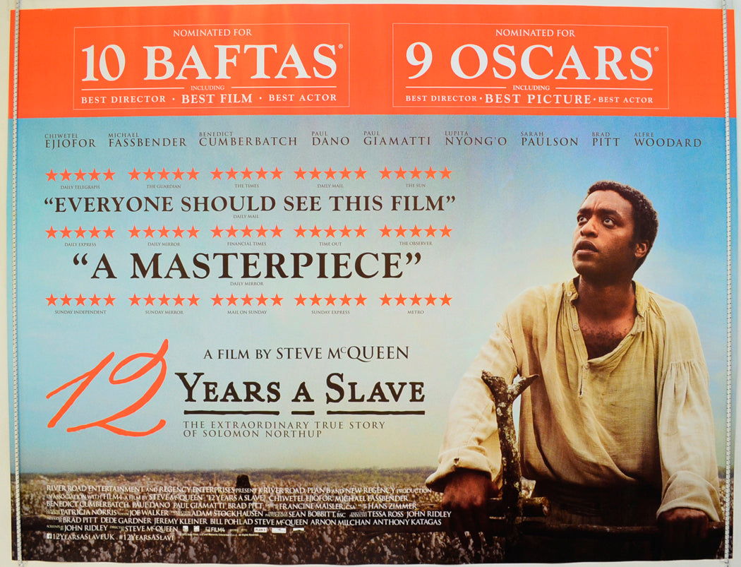 12 Years A Slave  (Awards Version)   Original Quad Poster - Film Poster - Movie Poster  