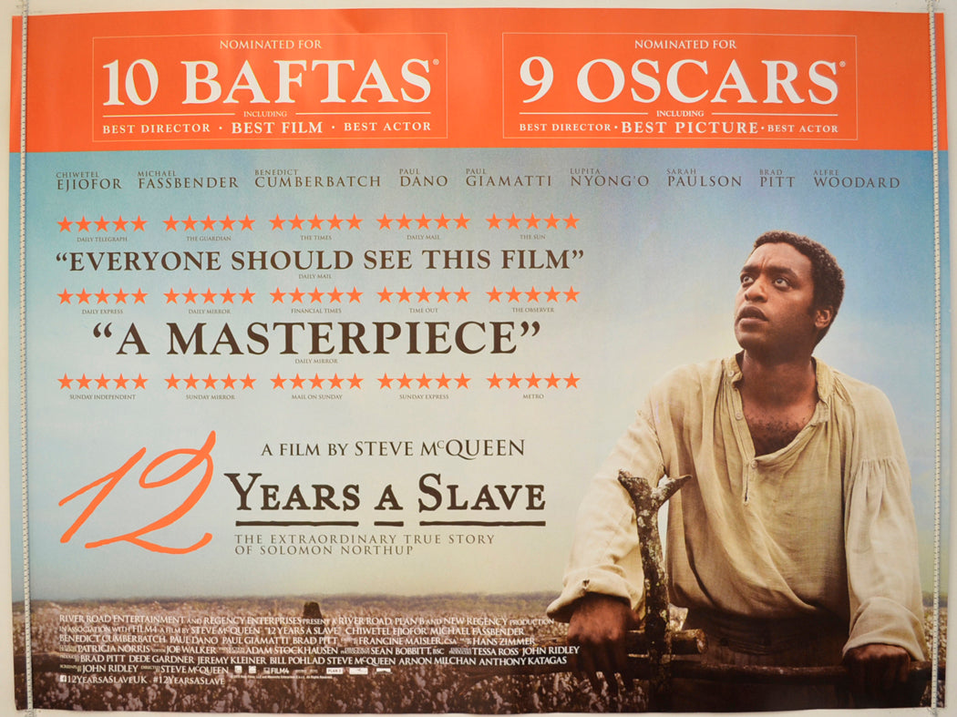 12 Years A Slave  (Awards Version)  Original Quad Poster - Film Poster - Movie Poster 