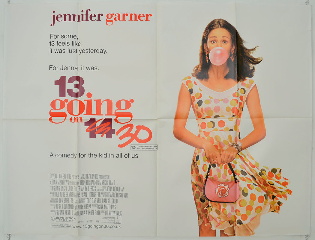 13 Going On 30   Original Quad Poster - Film Poster - Movie Poster 