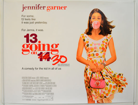 13 Going On 30 Original Quad Poster - Film Poster - Movie Poster  