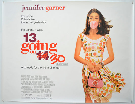 13 Going On 30 Original Quad Poster - Film Poster - Movie Poster