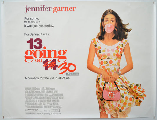 13 Going On 30 Original Quad Poster - Film Poster - Movie Poster