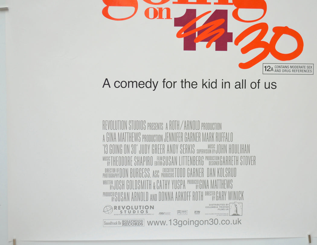 13 GOING ON 30 (Bottom Left) Cinema Quad Movie Poster 