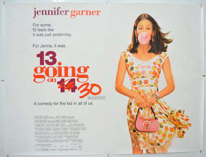 13 Going On 30 Original Quad Poster - Film Poster - Movie Poster