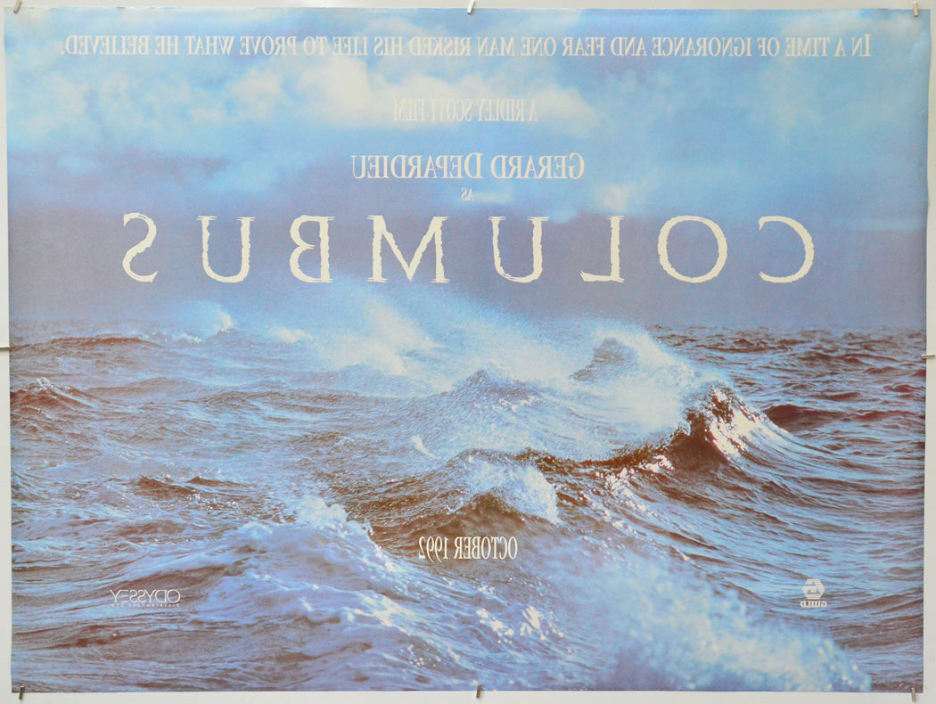 1492 : The Conquest Of Paradise (Back) Cinema Quad Movie Poster 
