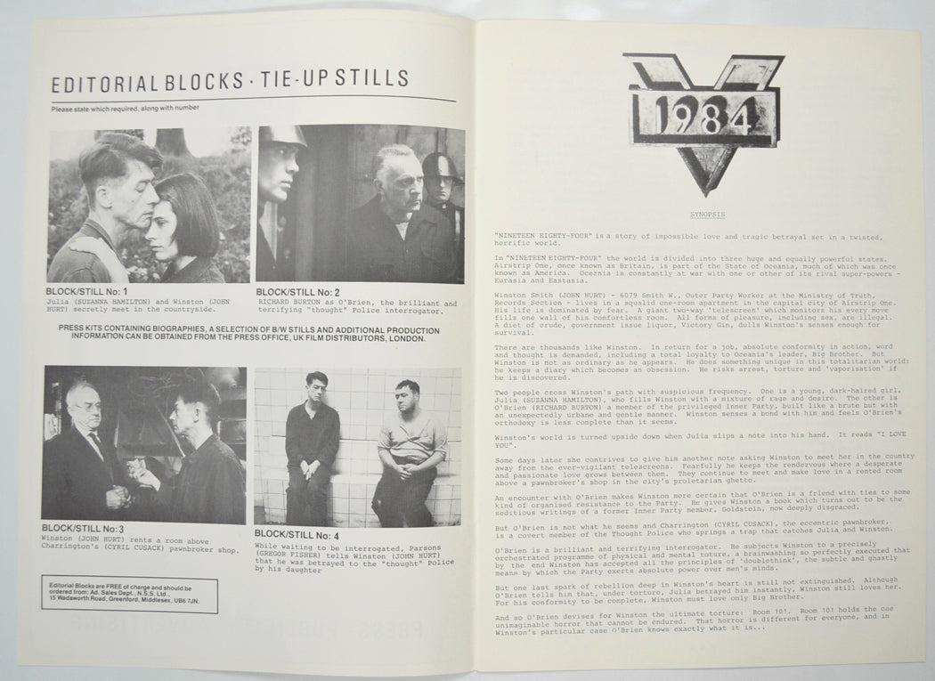 1984 Cinema Exhibitors Campaign Pressbook - INSIDE 