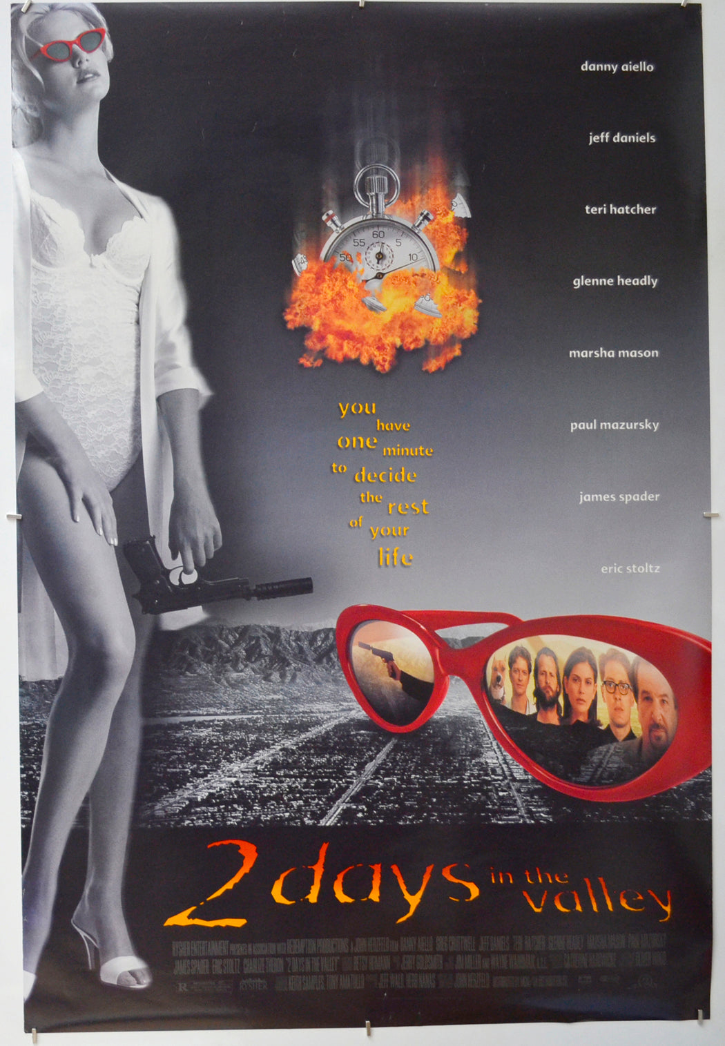 2 Days In The Valley Original One Sheet Poster - Film Poster - Movie Poster