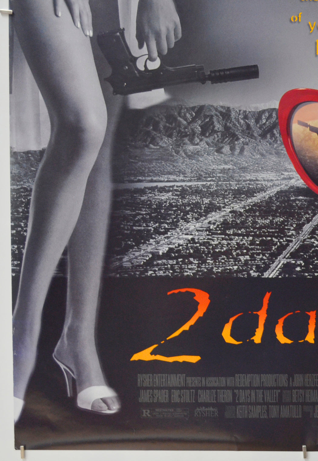 2 DAYS IN THE VALLEY (Bottom Left) Cinema One Sheet Movie Poster 