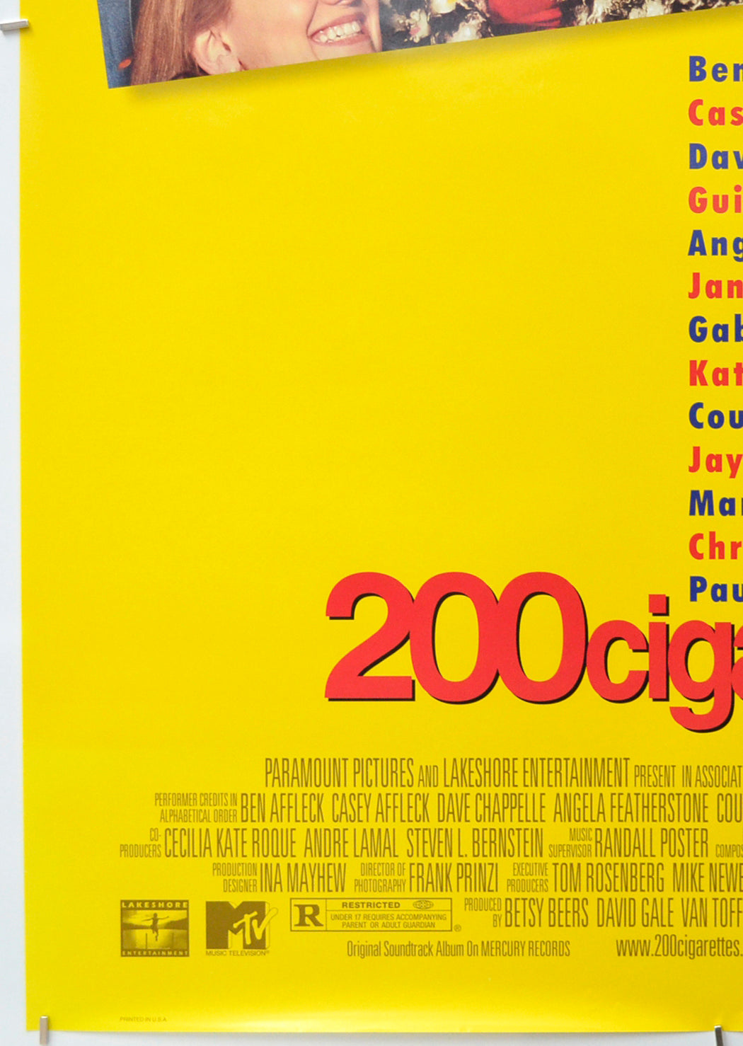 200 CIGARETTES (Bottom Left) Cinema One Sheet Movie Poster 