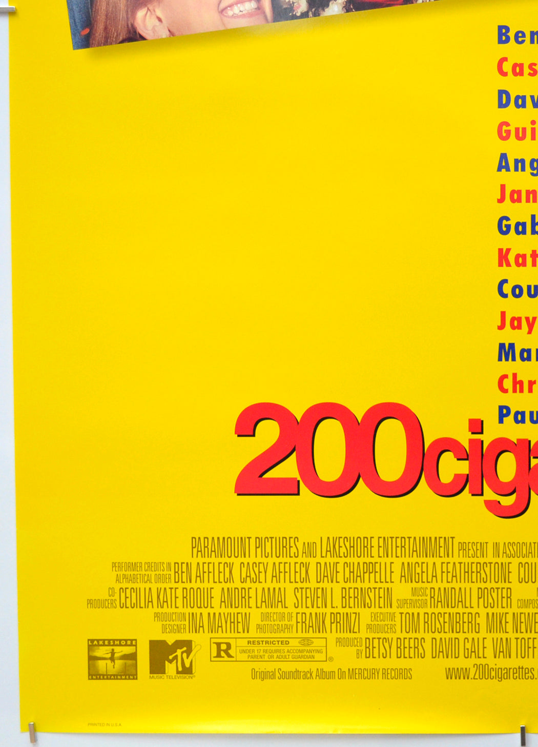 200 CIGARETTES (Bottom Left) Cinema One Sheet Movie Poster 