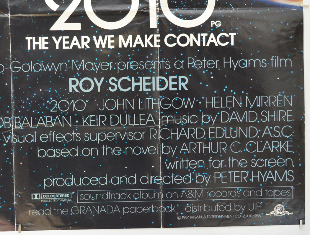 2010 : THE YEAR WE MAKE CONTACT (Bottom Right) Cinema Quad Movie Poster 