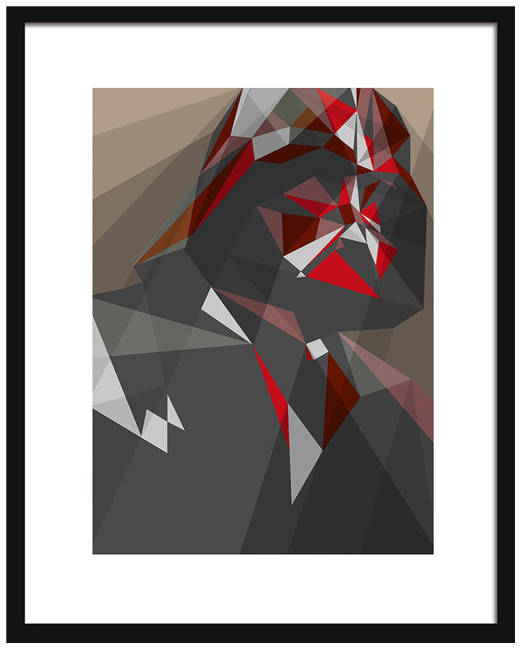 Abstract Star Wars Framed Art Print : Darth Vader Liam Brazier Framed Print 