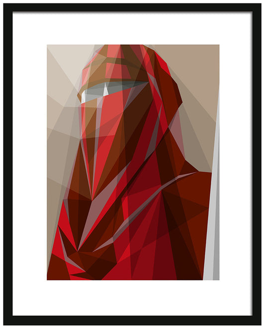 Abstract Star Wars Framed Art Print : Imperial Guard Liam Brazier Framed Print 