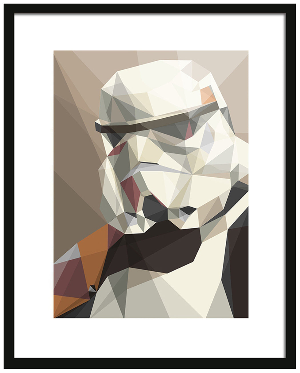 Abstract Star Wars Framed Art Print : Stormtrooper Liam Brazier Framed Print 