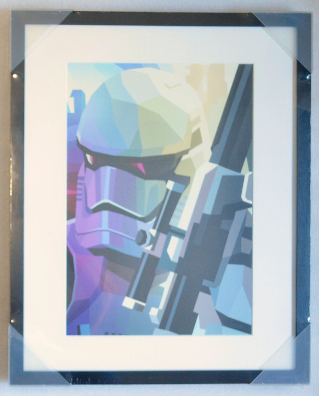 FIRST ORDER STORMTROOPER - STAR WARS : FRAMED ABSTRACT ART - Liam Brazier 